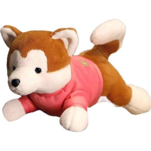 Soft Japan Akita Dog Plush Toys Stuffed Animals Lifelike Shiba inu Dog Pillow Cushion Dolls Gift For Kids Baby Plushies Cuddly