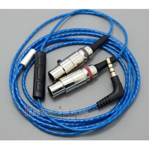 LN004993 With Mic Remote Volume Cable For Audeze LCD-3 LCD-2 LCD-X LCD-XC LCD-4z LCD-MX4 LCD-GX Headphone