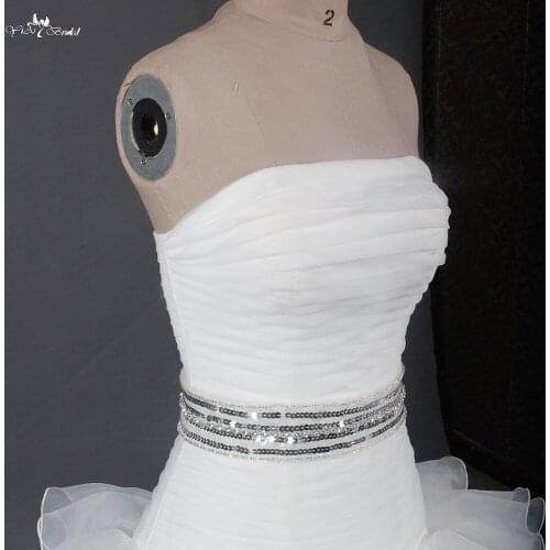 RSS9 Customized Silver Sequin Beaded Bridal Belt Accessories
