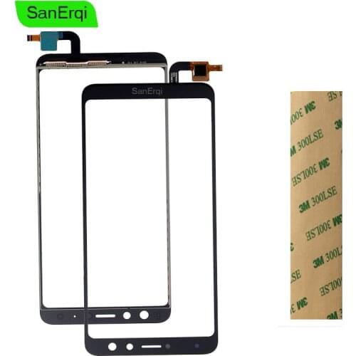 SanErqi For wiko view Touch Screen Touch Panel Sensor Cell phone Accessories And Adhesive For wiko view Mobile Phone