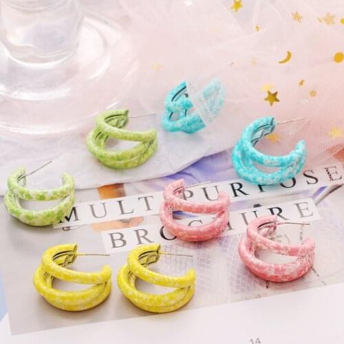 Vienkim New Simple Korean Hoop Earrings For Women Unique Statement Big earings 2021 Fashion Brincos Party Jewelry Accessories