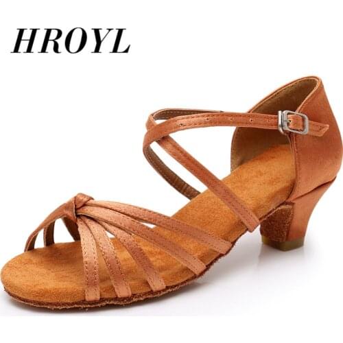 Latin dance shoes new arrival wholesale girls Children child kids ballroom tango salsa low heel shoes High quality more colors