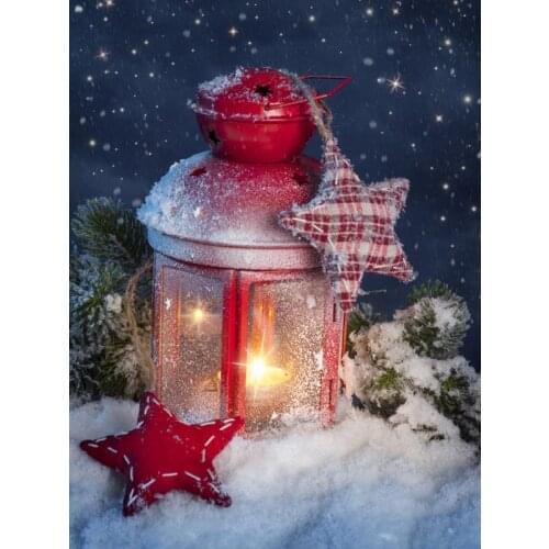 VinylBDS Photography Backdrops Christmas Christmas Lights Pine In The New Year 5x7ft(1.5x2.2m) Photo Background