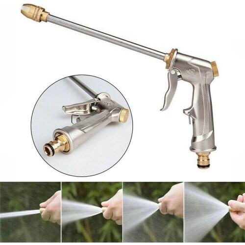 High Pressure Washer Water Gun Garden Hose Nozzle Spray For Water Foam Pot Car Washing Sprinkler Cleaning Tool Painted Plated