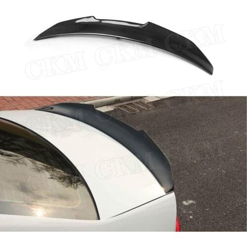 Carbon Fiber / FRP Rear Trunk Spoiler Boot Trim Wings PSM Style for Audi A4 B8 B8.5 B9 Sedan 2009 - 2018 Car Styling