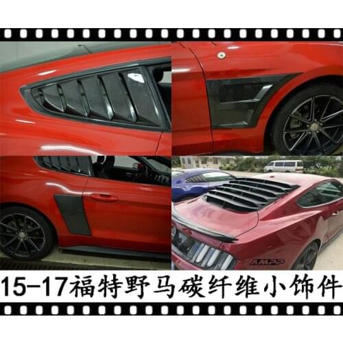 Suit For Ford Trbt Mustang Blinds Carbon Fiber Decorative Front Leaf Panel and Rear Door Air Outlet