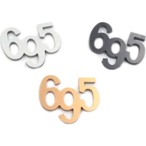 FIAT ABARTH 695 BADGE Emblem For 500 Abarth Turismo Competizione 695 Badge Decal Black Side Wing Emblem Trunk Rear Sticker