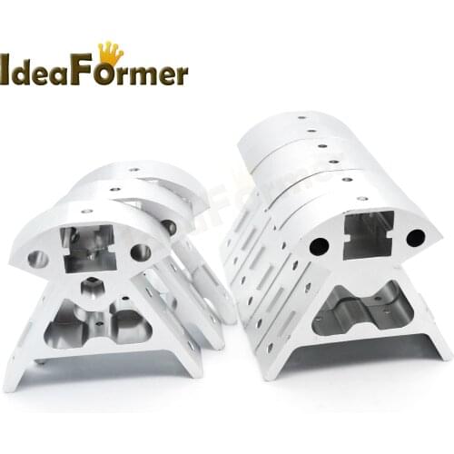1 Set 2020 Kossel Delta Vertex Aluminum Corner Frame 3Pcs Top+6Pcs Bottom for 2020 Series Aluminium extrusion profile