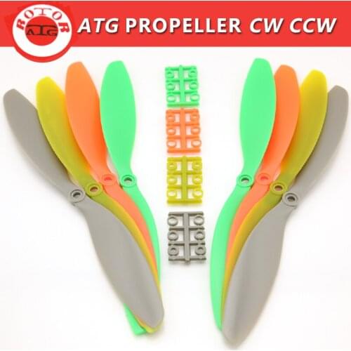 2Pairs ATG Propeller CW CCW APC Prop 8038 1047 1147 1238 for Multi-rotor Copter QuadCopter Grey Color Dropship