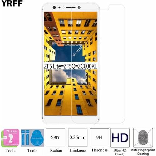 2PCS Protector Film 2.5D 0.25mm 9H Tempered Glass Screen Protector Protective Film For Asus ZenFone 5 Lite ZC600KL Free tools