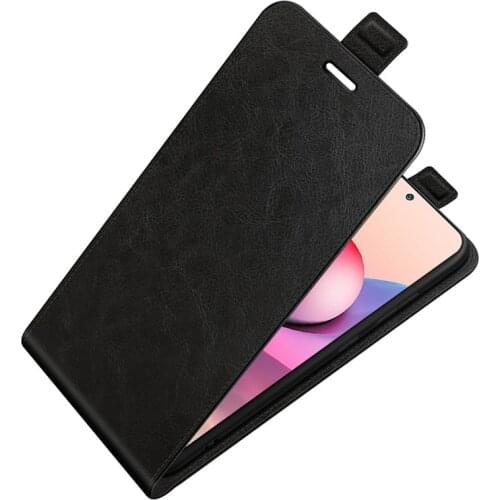 2021 Vertical Flip Case For Xiaomi Redmi Note 10 Pro Max 10S 4G 10X Cases Silicon + Leather Cover For Redmi Note10 5G Case Shock