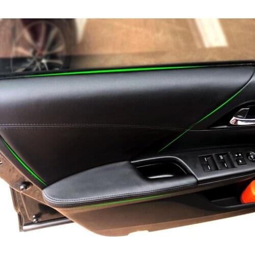 4pcs Microfiber Leather Car Interior Door Handle Armrest Panel Cover Trim For Honda Accord 9th Gen 2014 2015 2016