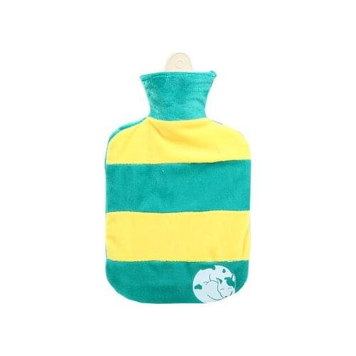 Free shipping cute Soft rubber hot water bag water injection explosion-proof flannelette warm hands treasure can unpick and wash