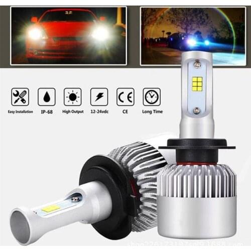 CSP Chips H4 LED H7 H11 H8 9006 HB4 H1 H3 HB3 S2 Car Headlight Bulbs 72W 8000LM Automobiles Lamp 6500K 12V 4300K 8000K LEDS