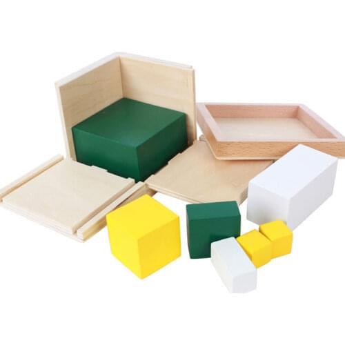 Wooden Montessori Math Toys Power of 2 Cube Preschool Educational Learning Toys For 1 2 3 years old Birthday Gift ME2265H