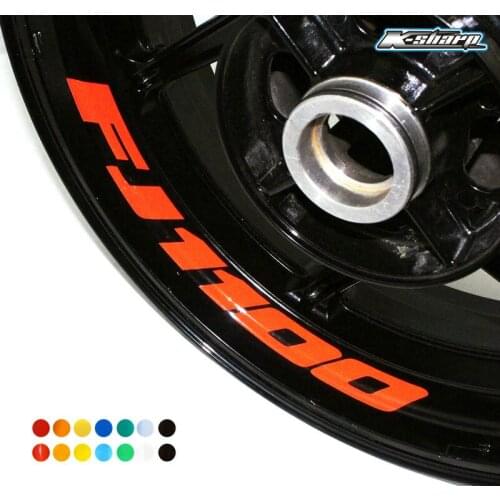 For YAMAHA FJ 1100 Motorcycles Wheel Stickers Inner Rim Decals Wheel reflective sign Stickers stripes