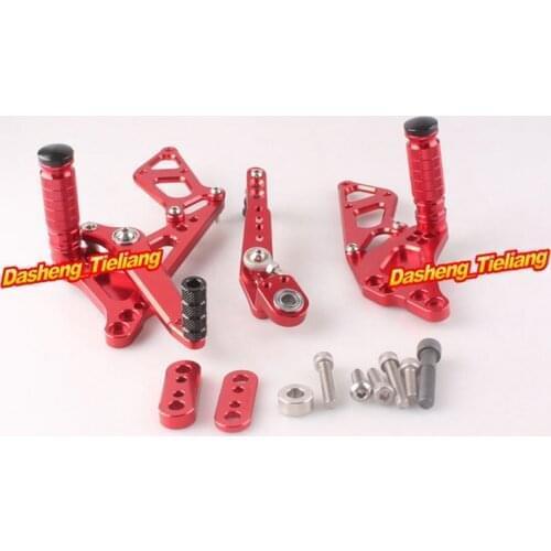 For Suzuki GSXR 1000 gsxr1000 2009 2010 K9 GSX 1000R Motorcycle Adjustable Shift Foot Pegs Rear Set FootrestsReplacement Kit