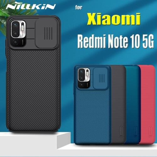 For Xiaomi Redmi Note 10 5G Note10 Case NILLKIN Slide Camera Protect Lens Protection Privacy Frosted Shield Shockproof Cover