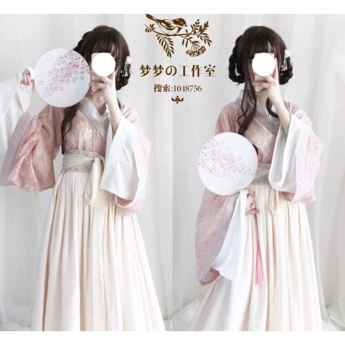 Chinese Ancient Style Womens Clothing Fairy Dress Improved Hanfu Suit Han Elements lolita dress