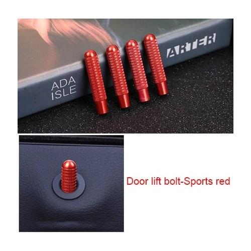 Door Lift Bolt Molding Trim For Benz Red Abs Sports 2015 4pcs Chrome A Class 2008