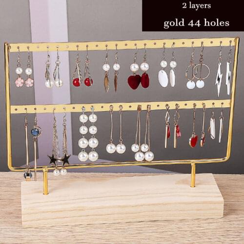 Top New Steel Stand for Earrings Pendants Bracelets Jewelry Display Stud Earrings Holder Jewellery Rack 3 Colors