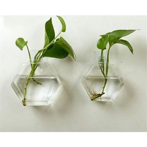 New Hanging Flower Pot Glass Vase Vintage Creative Terrarium Wall Fish Tank Aquarium Container Hydroponic Plant Transparent Vase