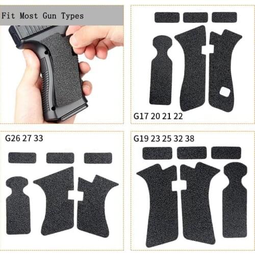 Handle Rubber Anti-Slip Patch Sticker Competitive Gun Grip Patch For P1/G43 G17 G19 G26