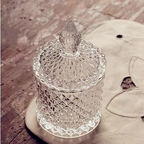 Roman nordic storage glass vial sugar pot jewelry decoration furniture marriage table candy table sugar storage decoration