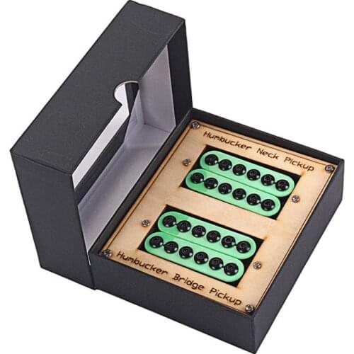 Hand Wound Humbucker Set Wood And Fiber Alnico GMC77