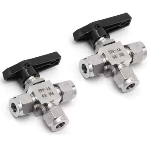 304 Ball Valve Female Thread 4 6 8 10 12 14 16mm 1/8" 1/4" 3/8" 1/2" Adjustable needle valve 90 degree Stainless steel