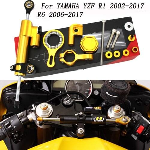 FREE SHIPPING For YAMAHA YZF R1 2002-2017 R6 2006-2017 Motorcycle Steering Stabilizer Damper Mounting Bracket Kit