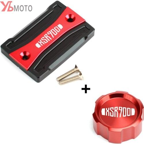 For Yamaha XSR900 XSR 900 Tracer 2016 2017 2018 2019 Motorcycle CNC Front & Rear brake Fluid Cylinder Master Reservoir Cover Cap