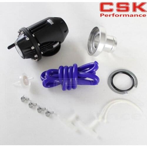 Universal black SQV SSQV Bov Turbo Blow Off Valve Bov with Adapter Flange IV 4