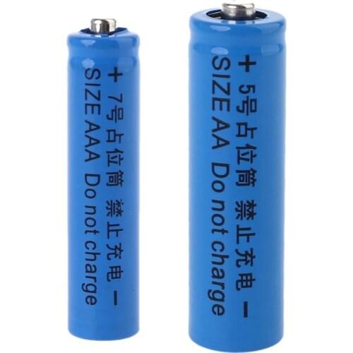 Universal No Power 14500 LR6 AA AAA LR03 10440 Size Dummy Fake Battery Shell Placeholder Cylinder Conductor