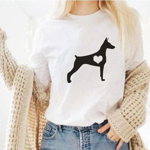 Funny Animal Print T-Shirt Womens Black White Pink tee shirt femme summer Casual Harajuku plus size Cotton T-Shirts tops