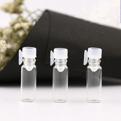 0.7ml 1ml 2ml 3ml 200pcs/lot Clear Glass Vials Small Empty Laboratory Bottles Perfume Liquid Oil Fragrance Mini Parfum Container