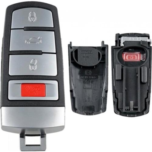 3+1 Buttons Car Remote Key Shell Fit for VW 2006-2010 Passat