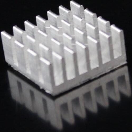 50pcs Lot Mini Adhesive Aluminum Radiator Heatsink Heat Sink 14x14x6mm Cooler For Memory Chipset Cooler