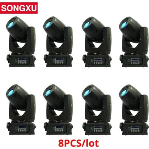 8pcs/lot 180W LED Spot Moving Head Light 17 DMX Channels for DJ DiscoStage Party Light /SX-MH180