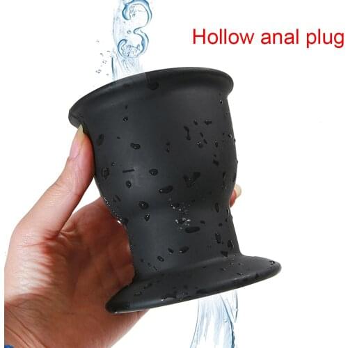 2021 Hollow Anal Plug Silicone Anus Speculum Butt Plug Larger Adult Anal Sex Toys Prostate Massage Men Women Anal Enlarger