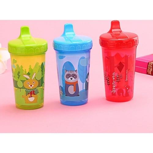 300ml Baby Kids Drinking Bottles Cute Duckbill Cup Learn Training Feeding Water Bottle Cartoon School Drinking Cup For Children