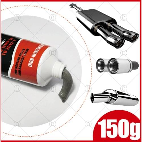 150g Tailpipe Muffler Motorcycle Car Exhaust Pipe Repair Auto Repair Tool Paste Glue Automotive High Temperature Sealant