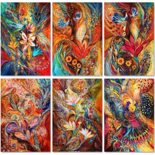 GATYZTORY Oil Paintings By Number For Adults Phoenix Coloring By Numbers Animal Pictures By Number Wall Art Picture Home Decorat