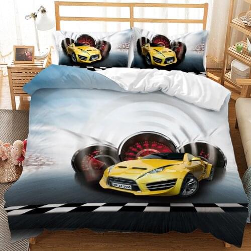 3D Print Motorcycle Car Plane Comforter Bedding Sets Queen Twin Single Size Duvet Cover Set Pillowcase Home Textile Luxury Gift