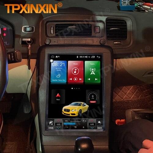 6+128GB Android 11 Tesla Screen Multimedia Stereo For Volvo S60 V60 2011 2012 2013 2014 2015 2016-2018 Receiver Player Head Unit