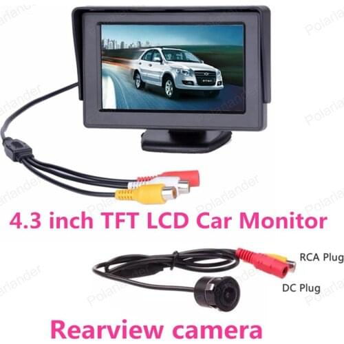 TFT LCD 4.3 inch Mirror Monitor with Car backup Rear view reverse parking camera
