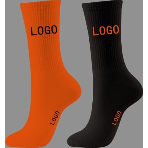 Custom Logo Socks Women Custom Men Logo Embroidery Unisex Custom Cycling Sports Socks Low MOQ