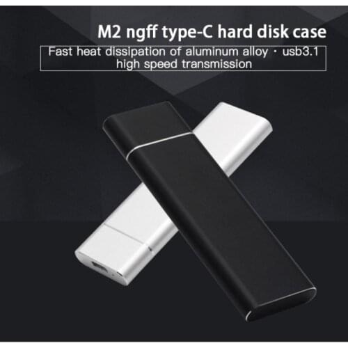 New USB3.1 Type-C To M.2 B Key NVMe SSD Box Solid State Drive Housing Case 5Gbps M2 SSD 2280 Hard Drive Disk Enclosure