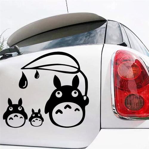 Cartoon Character Totoro Car Decal Funny Window Vinyl Decals Car Styling Self Adhesive Emblem Car Stickers