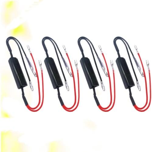 4pcs Motorcycle Resistance Power Resistor Load Decoding Resistor for LED Turn Signal Flash Flashing Repairing 21W 26Ω